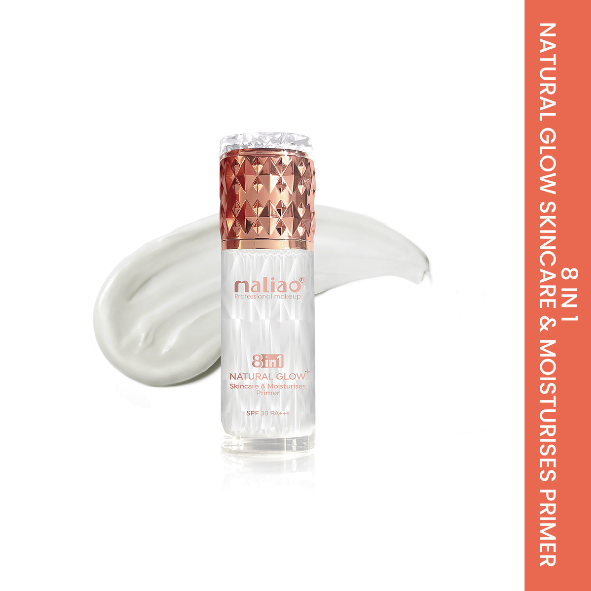 Maliao Natural Glow+ Primer - Skincare & Moisturizing Base with SPF 30 PA+++ Face